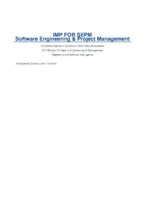 Software Engineering and Project Management Important Questions