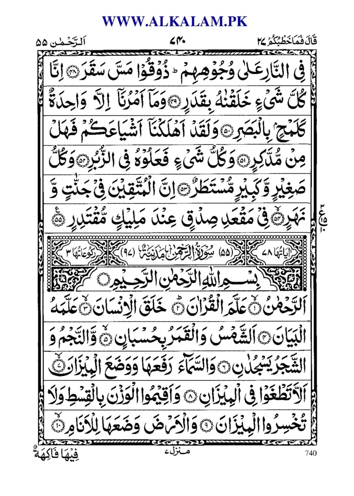 Surah Ar-Rahman: The Beneficent