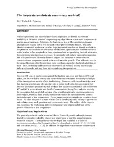 Temperature-Substrate Controversy in Bacterial Growth