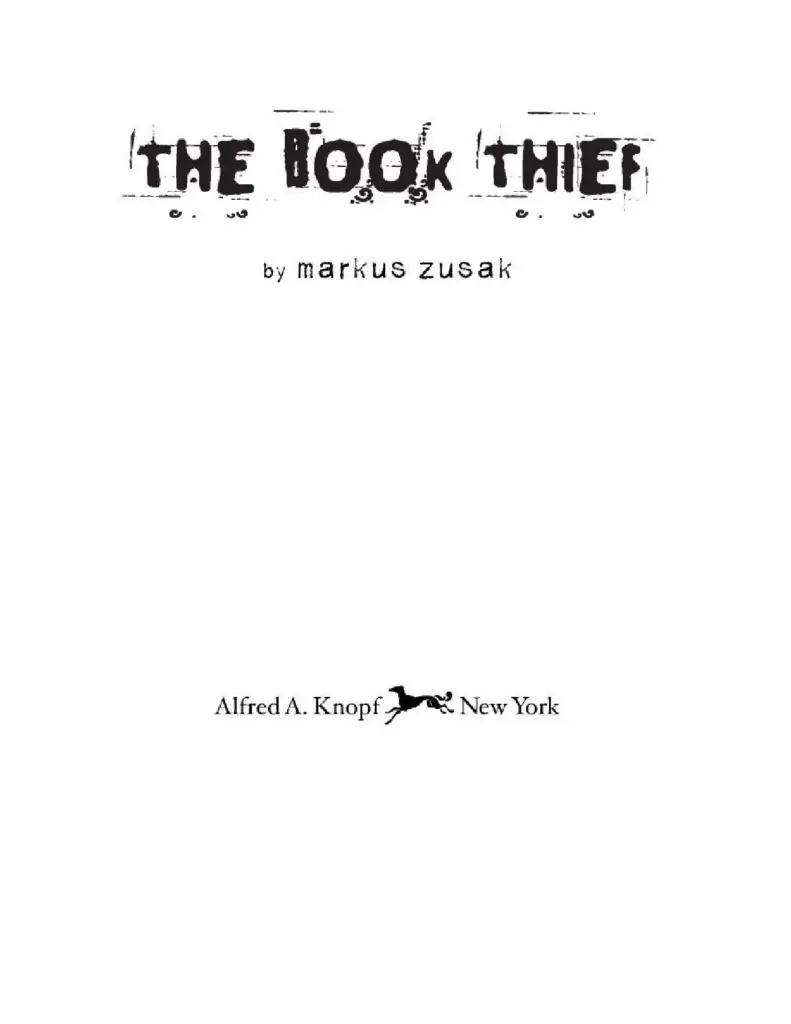 The Book Thief by Markus Zusak