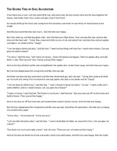 The Giving Tree by Shel Silverstein