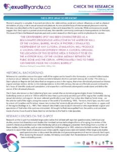 The Grafenberg Spot: Understanding Female Sexuality