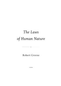 The Laws of Human Nature by Robert Greene