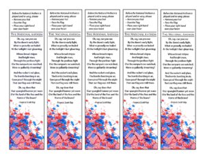 The National Anthem and Pledge of Allegiance Bookmarks