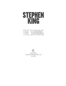 The Shining by Stephen King