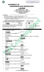 UET ECAT Past Papers and Solutions