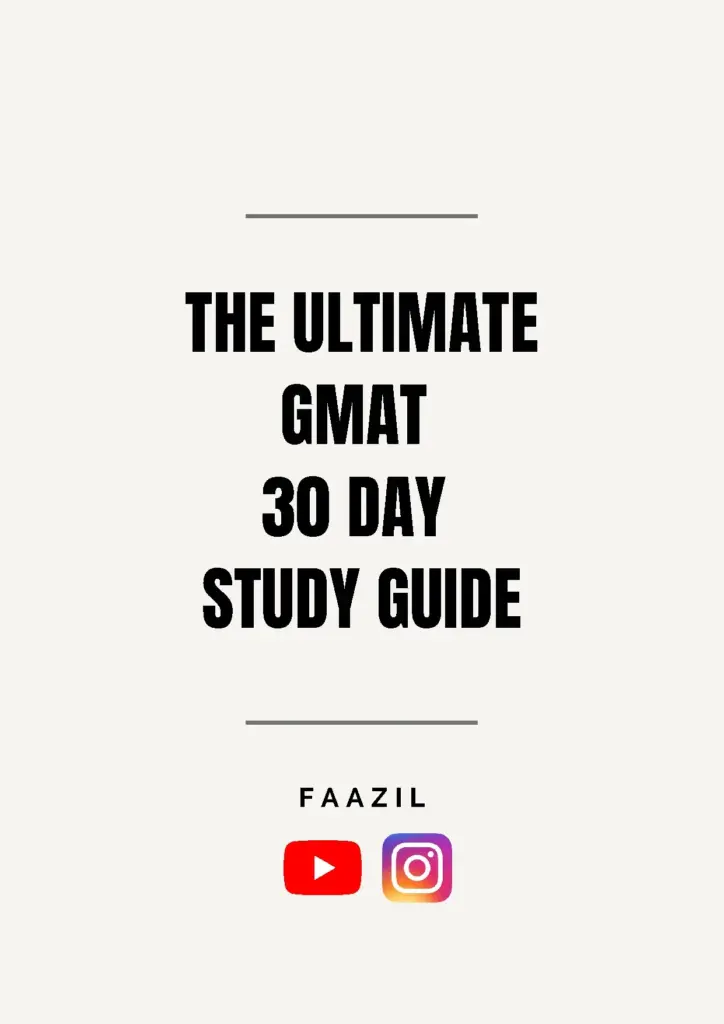 Ultimate GMAT 30 Day Study Guide