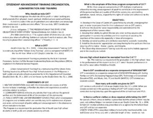 Understanding Citizenship Advancement Training for Students