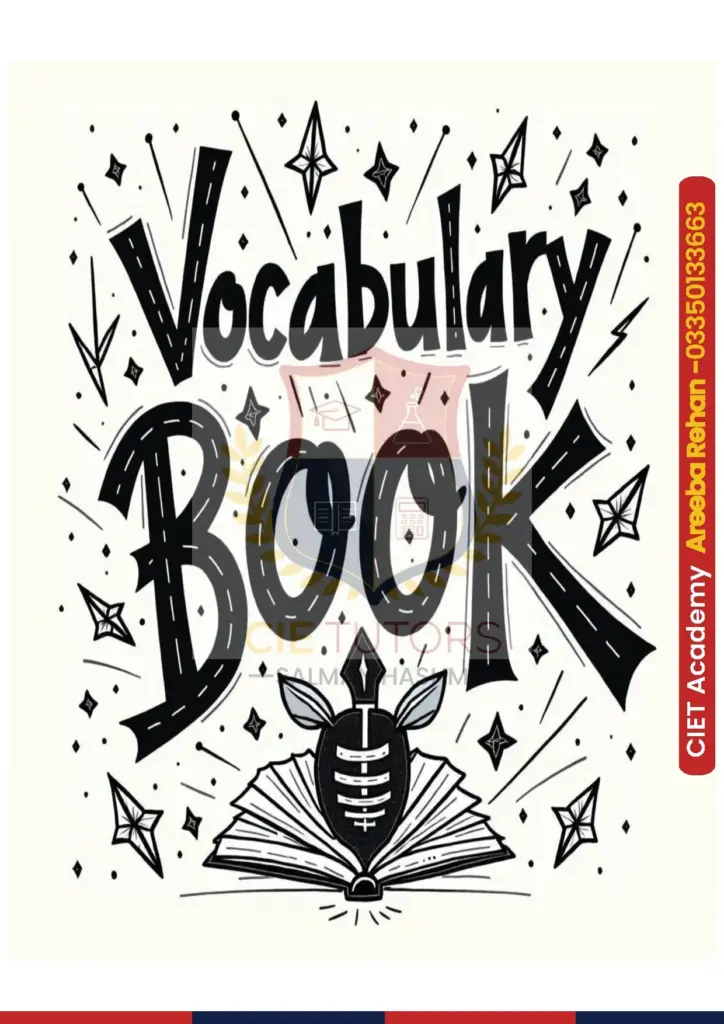 Vocabulary Book by Areeba Rehan