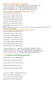 Windows 7 Professional Activation Keys and Usage Guide