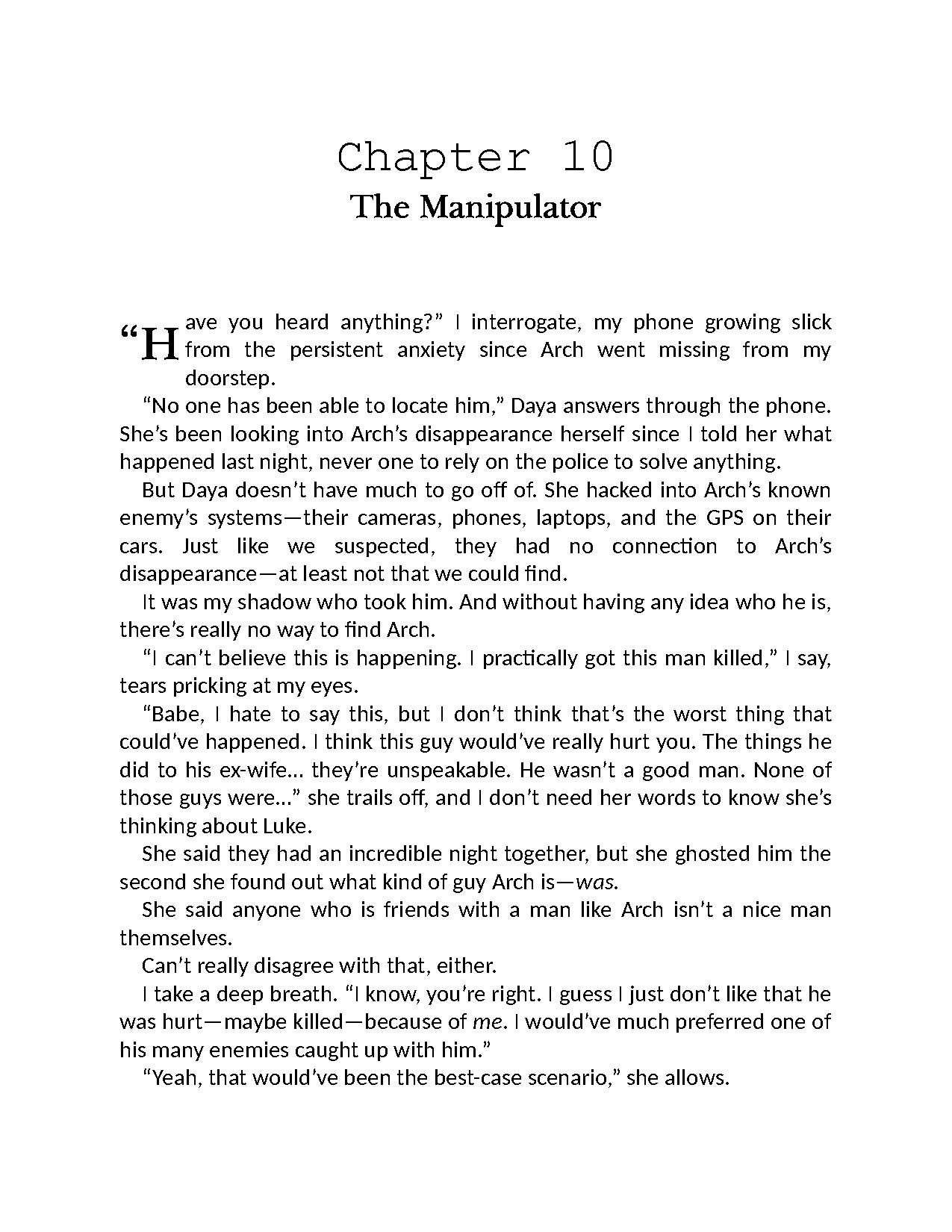 Haunting Adeline (H. D. Carlton) - Chapter 10
