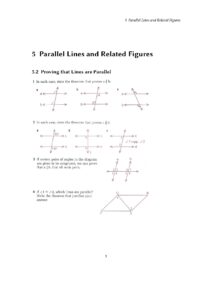 Geometry for Enjoyment and Challenge Chapter 5 Section 2 Proving That Lines Are Parallel