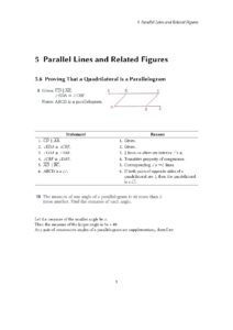 Geometry for Enjoyment and Challenge Chapter 5 Section 6 7 Quadrilaterals