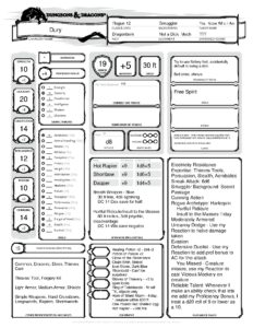 Character Dury Level 12