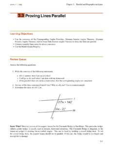 Chapter 3: Parallel and Perpendicular Lines 3.3