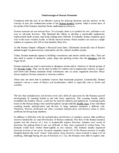 Drawbacks of Roman Numerals Explained