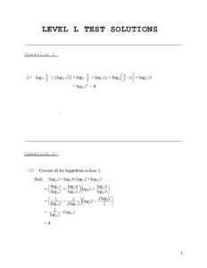 L Math Test – Kumon L math test