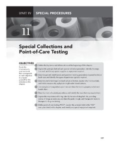 Chapter 11 Answers: Special Collections & Point-of-Care Testing