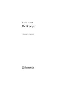 The Stranger Novel by Albert Camus