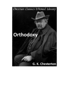 Orthodoxy Book by G. K. Chesterton