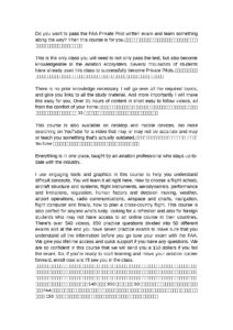 FAA Private Pilot Exam Prep Course