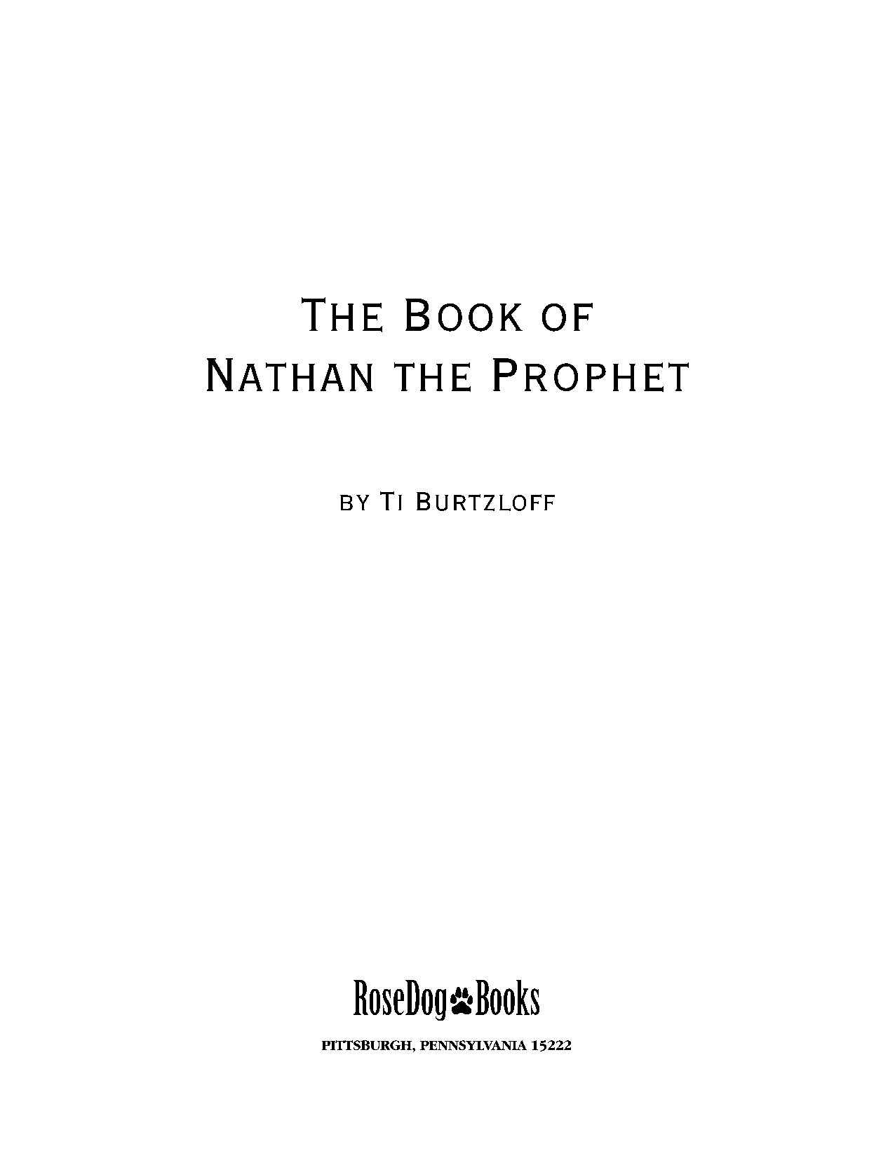 The Book Of Nathan The Prophet
