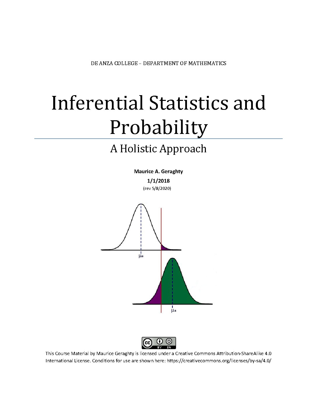 Inferential Statistics and Probability: A Holistic Approach