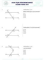 7.sınıf Matematik 5.ünite Test