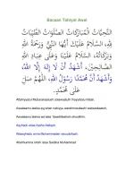 Bacaan Tahiyat Awal