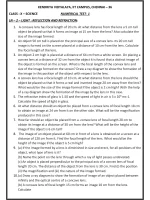 Class 10 Light Numericals