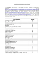 Compiled Publisher List