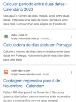 Contar Dias Pesquisa Google