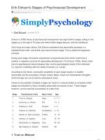Erik Erikson'S Stages Of Psychosocial Development