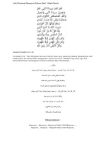 Lirik Sholawat Qomarun Sidnan Nabi