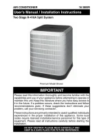 Air Conditioner User’s Manual / Installation Instructions