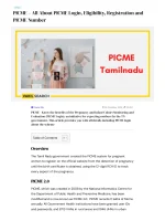 PICME All About PICME Login, Eligibility & Registration