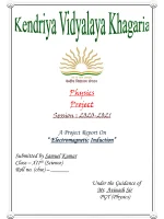 Physics Project Class XII (2021 22) Investigatory Project