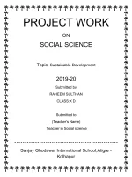 Project Work Social Science
