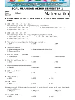 Soal UAS Matematika Kelas 2 SD Semester 1 (Ganjil) Dan Kunci Jawaban