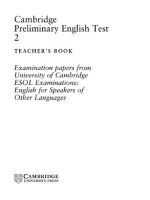 Thumbnail for Preliminary English Test 2