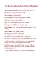 Thumbnail for 101 Questions Before Getting Engaged