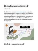 Thumbnail for 13 Elliott Wave Patterns PDF