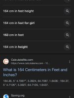 Thumbnail for 164 CM In Feet Google Search