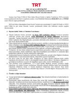 Thumbnail for 2025 Sezonu TRT Antalya Lara Tesisleri Duyurusu