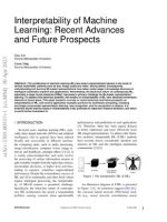 Thumbnail for Interpretability of Machine Learning: Recent Advances and Future Prospects