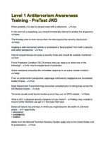 Thumbnail for Level 1 Antiterrorism Awareness Training Answers