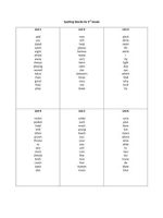 Thumbnail for Spelling Words for 3rd Grade