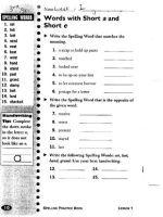 Thumbnail for (PDF) 3rd Grade Spelling Lists