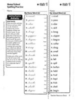 Thumbnail for 4th Grade Spelling Words