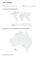Thumbnail for Australia Map Activity